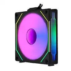Front. Lian Li - Li UNI Fan SL-Infinity 120 Reverse Blade Fan UF-RSLIN120-1B - Black.