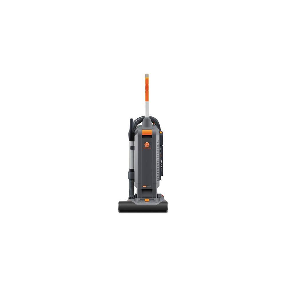 Hoover - CH54115 HushTone 10 Amp 15 in. Vacuum Cleaner with Intellibelt - Orange/Gray - Gray/Orange
