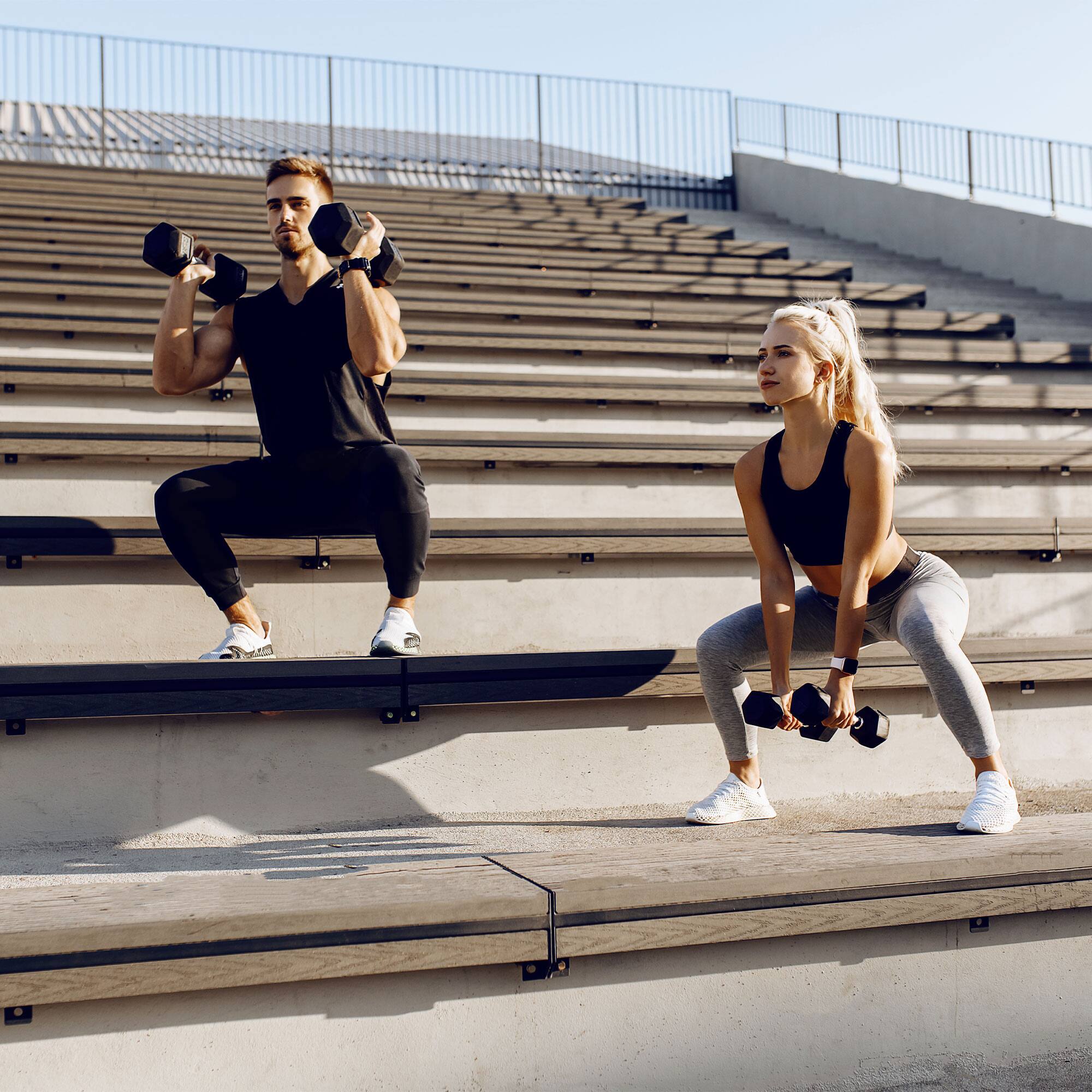 Alt View 5. HolaHatha - HolaHatha 5, 10, 15, 20 & 25 Pound Hexagonal Dumbbell Weight Set w/Rack, Black - Black.