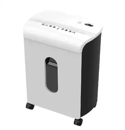 Front. Lycvki - 12 Sheet Cross Cut P4 Security Woolsche Paper Shredder 476 Gallon Bin.