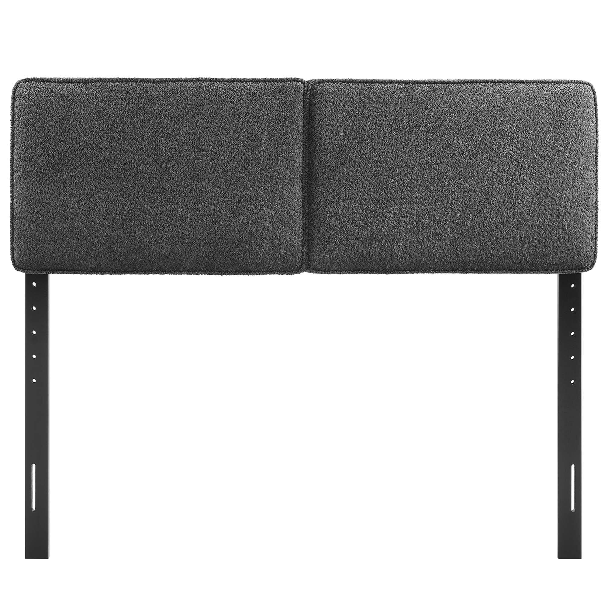 Back. Modway - Lindee Boucle Fabric King Headboard by Modway - Gray.