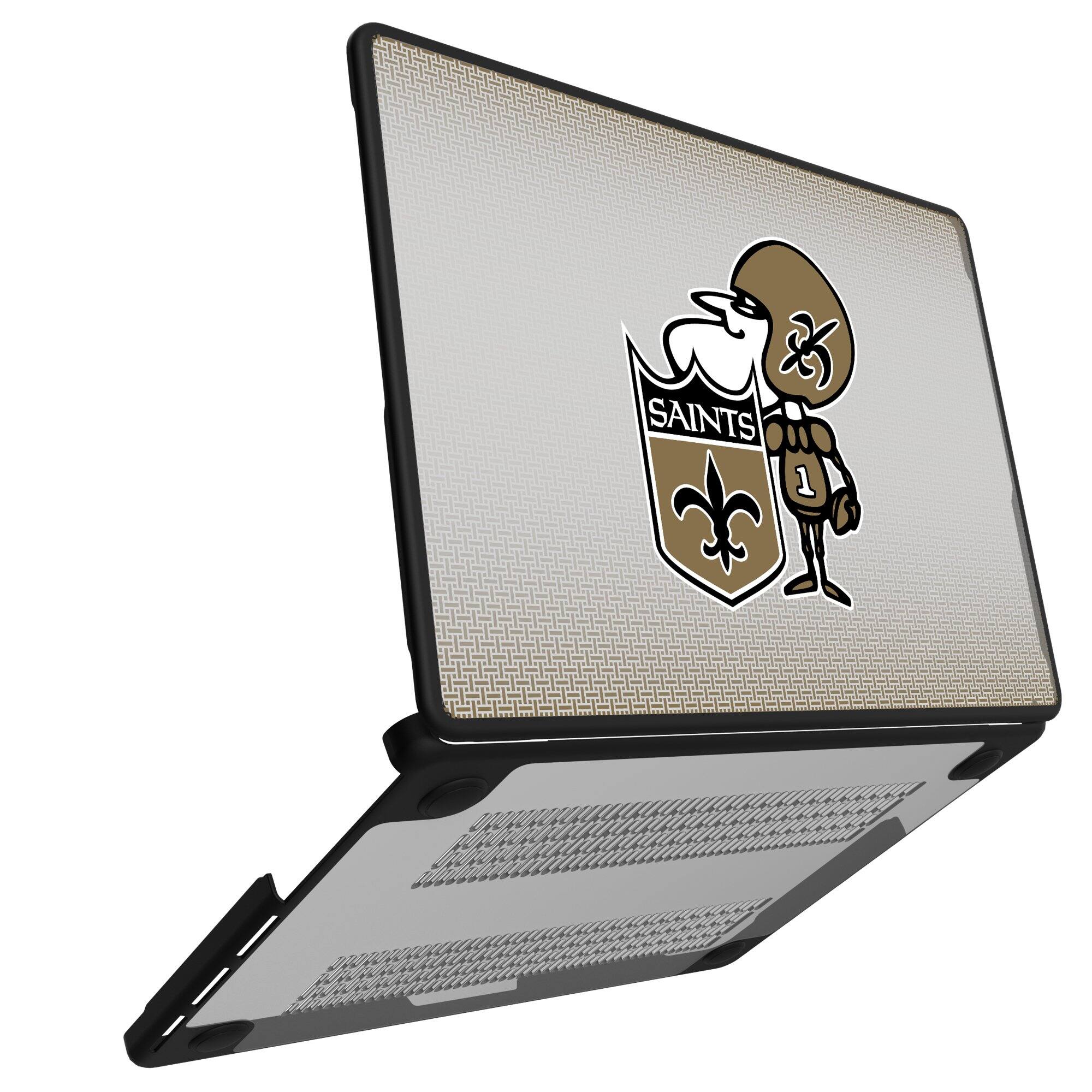 Alt View 1. Keyscaper - New Orleans Saints Linen MacBook Case - Pro 13 in - Multicolor.