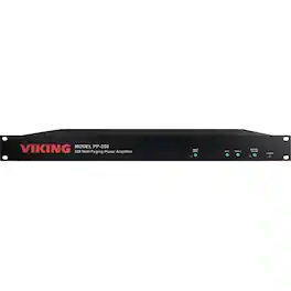 Viking - 250 WATT 70V PAGING POWER AMPLIFIER (pp-250) - Black