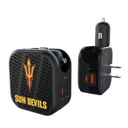 Keyscaper - Arizona State Sun Devils Team Logo Dual Port USB Car & Home Charger - Multicolor