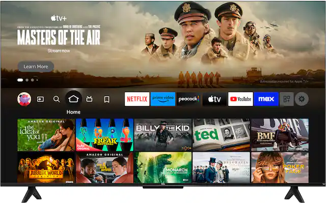 tv+ FROM THE EXECUTIVE PRODUCERS OF BAND OF BROTHERS AND THE PACIFIC MASTERS OF THE AIR Stream now Learn More Subscription required for Apple TV+ prime video NETFLIX peacock tv YouTube max Home AMAZON ORIGINAL the idea of you THE FREAK BROTHERS tubi ORIGINAL AMAZON ORIGINAL ........ ..... .... : P...E. BILLY THE KID peacock ORISIAL ted MGM+ BMF BLACK MAFIA FAMILY MATIA AMILS aoroaN - CEE START JURASSIC WORLD DOMINION STARZ mr.c mrs smith MONARCH LEGACY OF MONSTERS v+ TOL BELGRAVIA HRuttht MGM+ peacock POKER FACE
