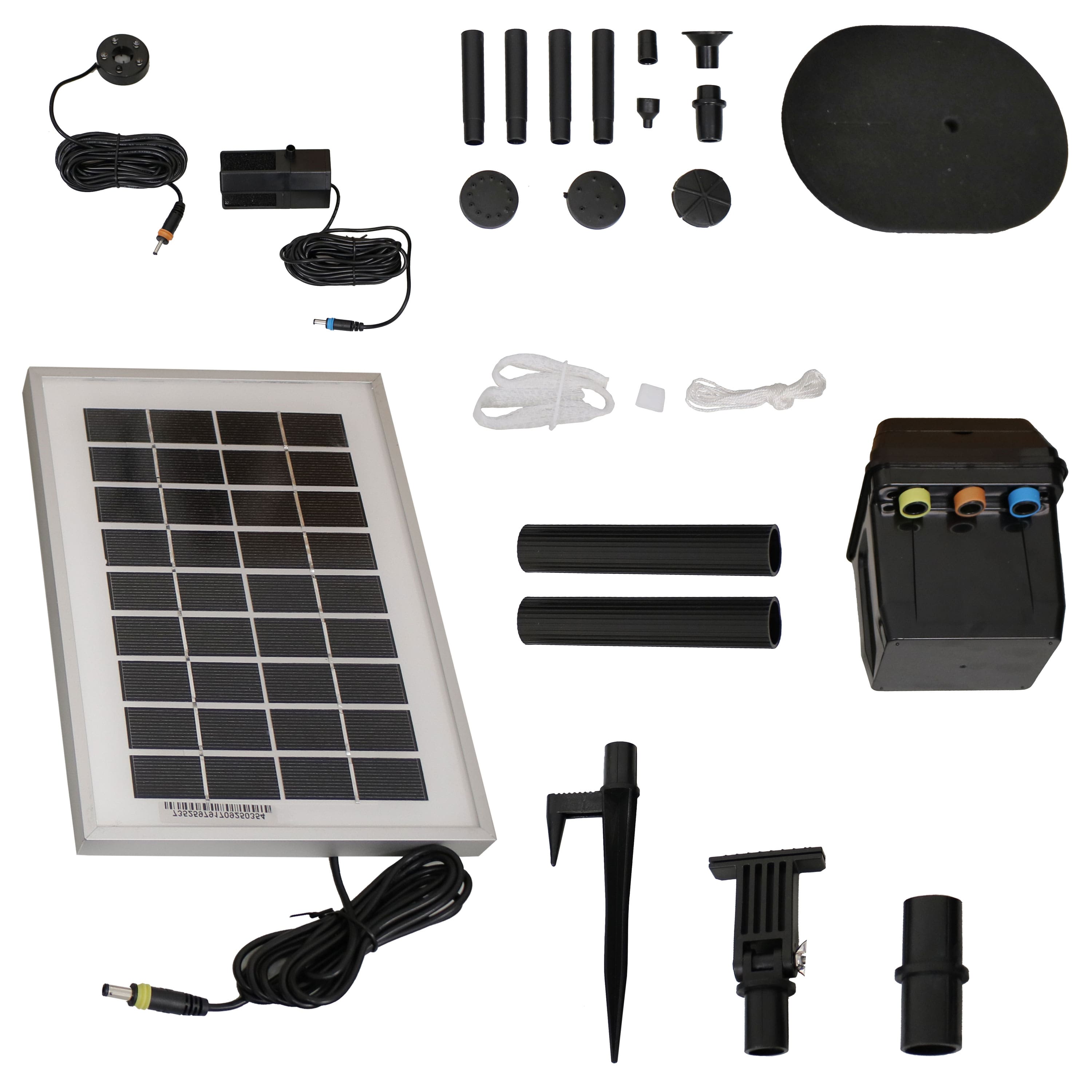 Sunnydaze - 66 GPH Solar Pump and Panel Kit with Battery and Light - Black price history on PriceWatchPro