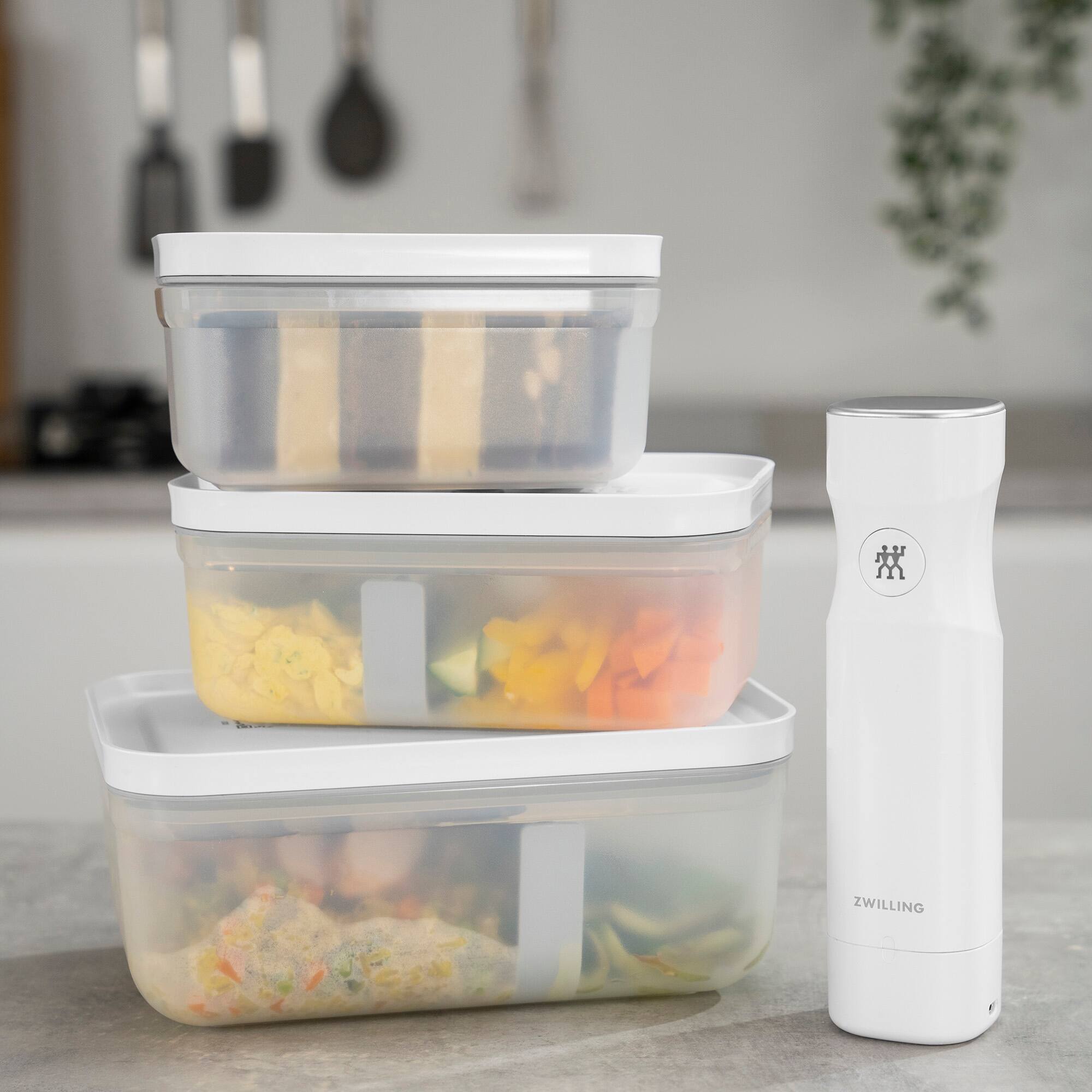 Alt View 5. ZWILLING - ZWILLING Fresh & Save Plastic Lunch Box, Airtight Food Container, Meal Prep, BPA-Free, Grey, Semitransparent - Small - Grey.