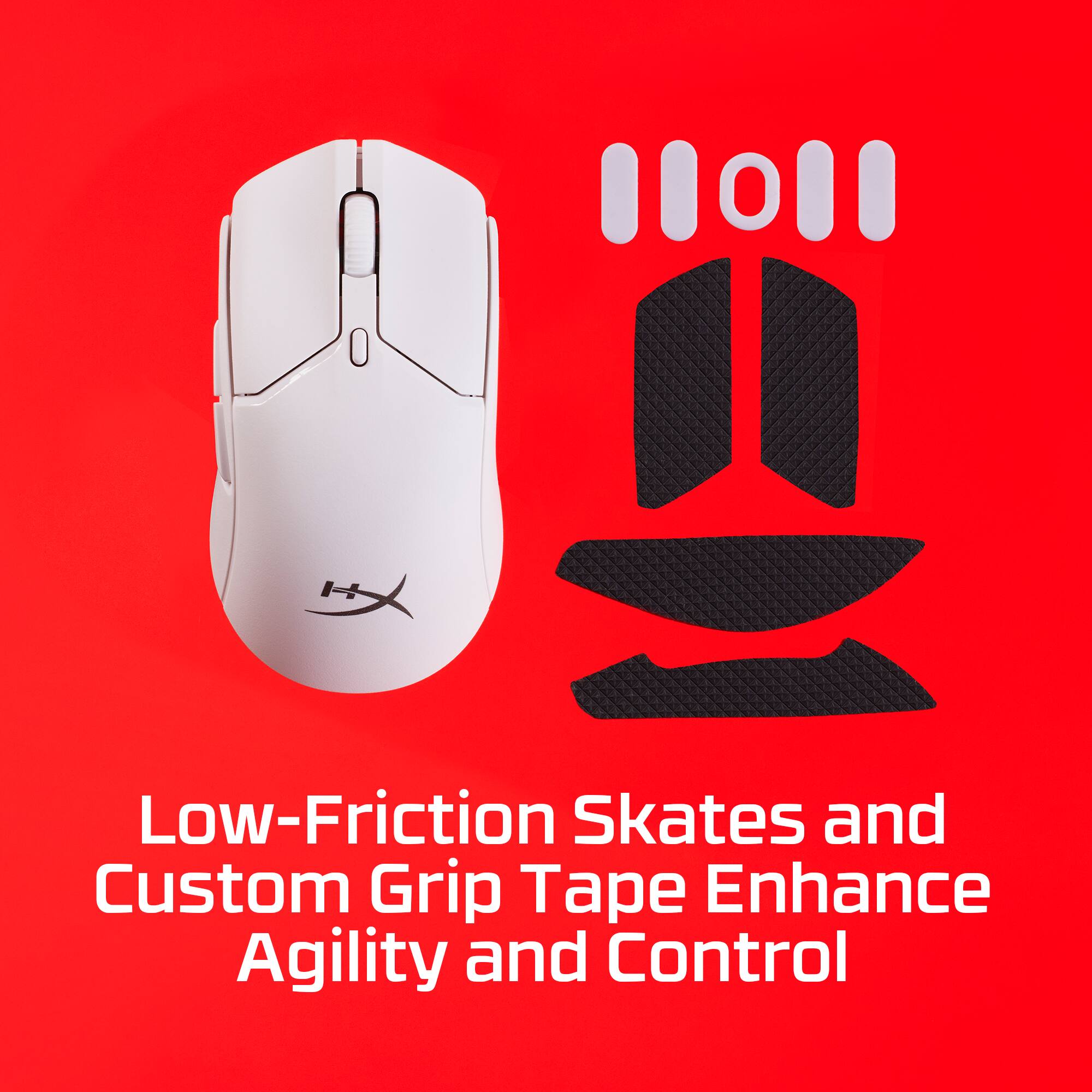 Low-Friction Skates and Custom Grip Tape Enhance Agility and Control