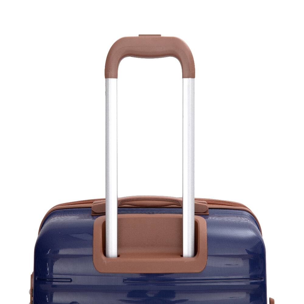Alt View 4. Ropilly - Ropilly 5 Piece Luggage Set PP Hardshell 20 24 28 Inch Suitcase Set with Travel Bag Blue - Blue.