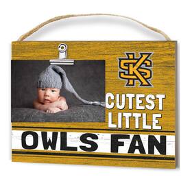 Jardine - Kennesaw State Owls 8'' x 10'' Cutest Little Fan Team Logo Clip Photo Frame - Yellow