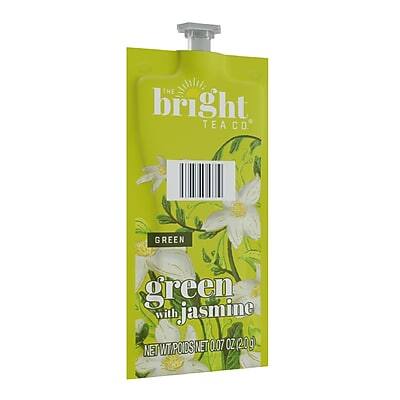The Bright Tea Co.  
Green with Jasmine  
Net Wt. Poids Net 0.07 oz (20g)
