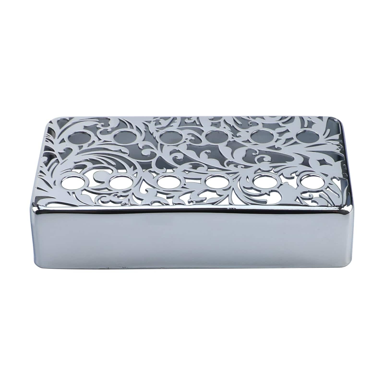 Dazzling Pops - 2 Brass Humbucker Guitar Pickup Covers / Pole Spcing Engraved Electric For Les Paul () - Chrome Style B-B