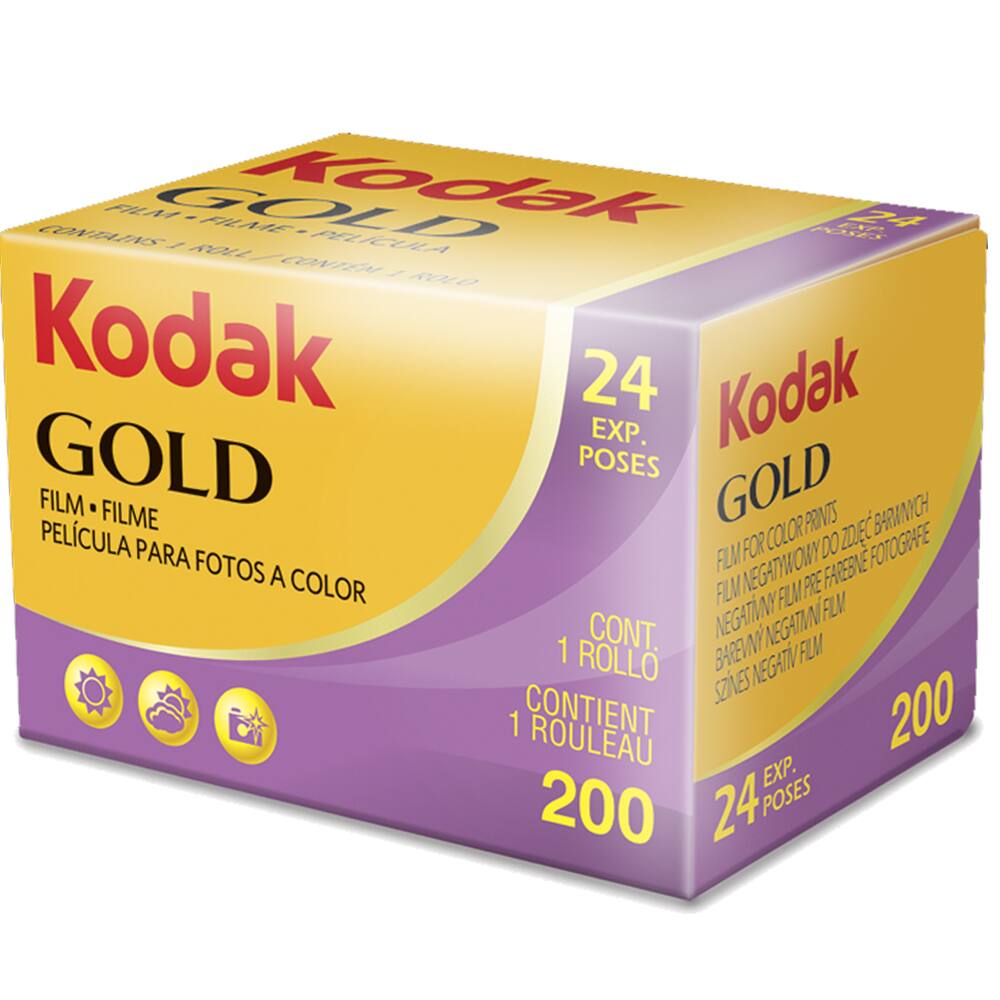 10 Packs Kodak GOLD 200 Color Negative Film 35mm Roll Film, 24