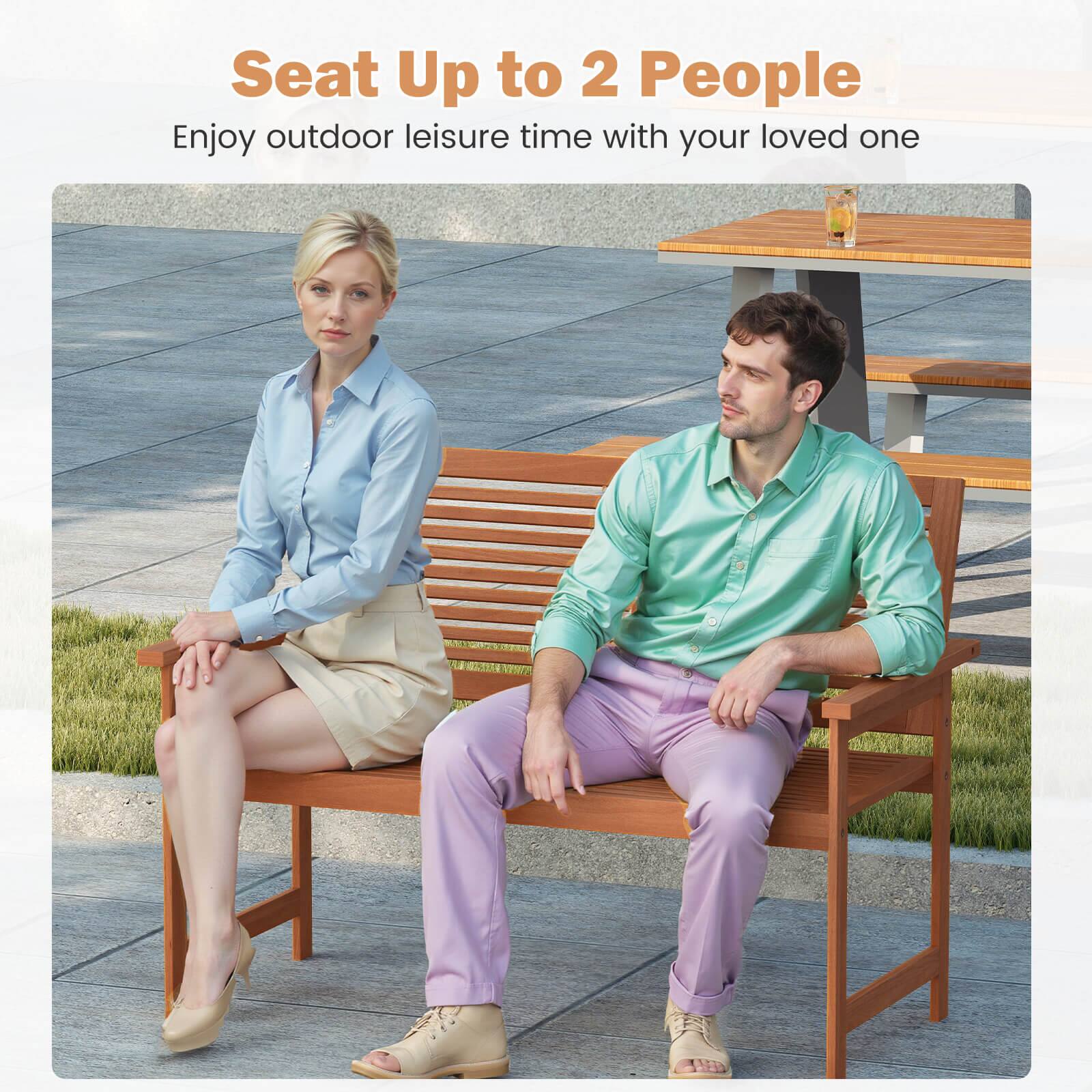 Seat Up to 2 People
Enjoy outdoor leisure time with your loved one
