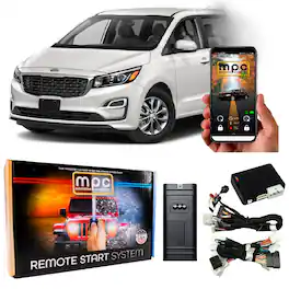 MPC - Remote Start Kit For Kia Sedona 2015-2021 | Phone App Control | 3X Lock To Start - Black