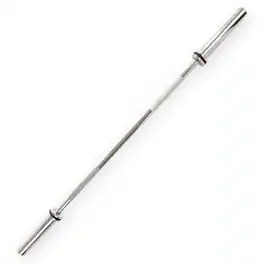 Sunny Health & Fitness - 60” (5 ft) Olympic Barbell Bar - Silver