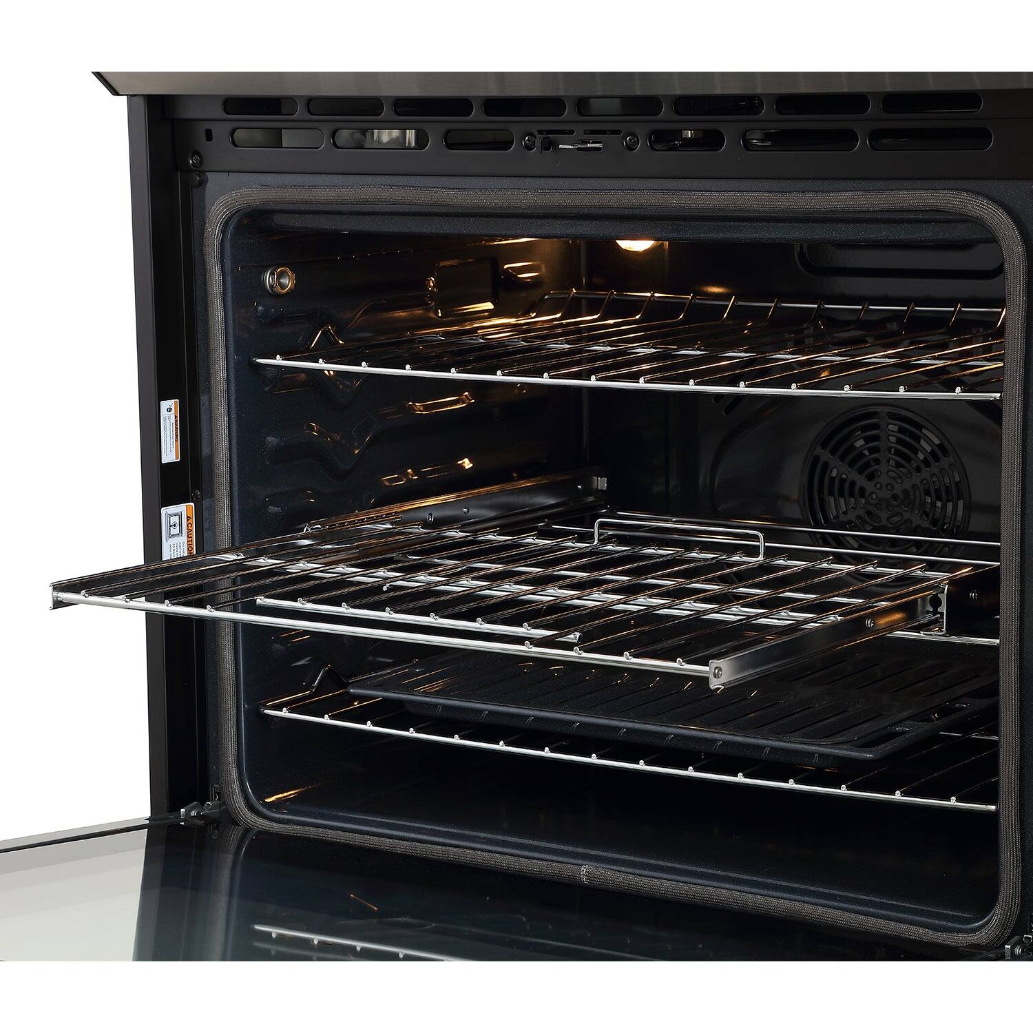 Alt View 3. Rangaire - Rangaire 30" Induction Range Self-cleaning Air Fry True Convection Oven Slide-in Stainless Steel RRI303GS - Stainless steel.