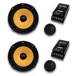 Diamond Audio - DMDX65C - DMDX Series 6.5" 2-way Component Speakers - Black/Gray