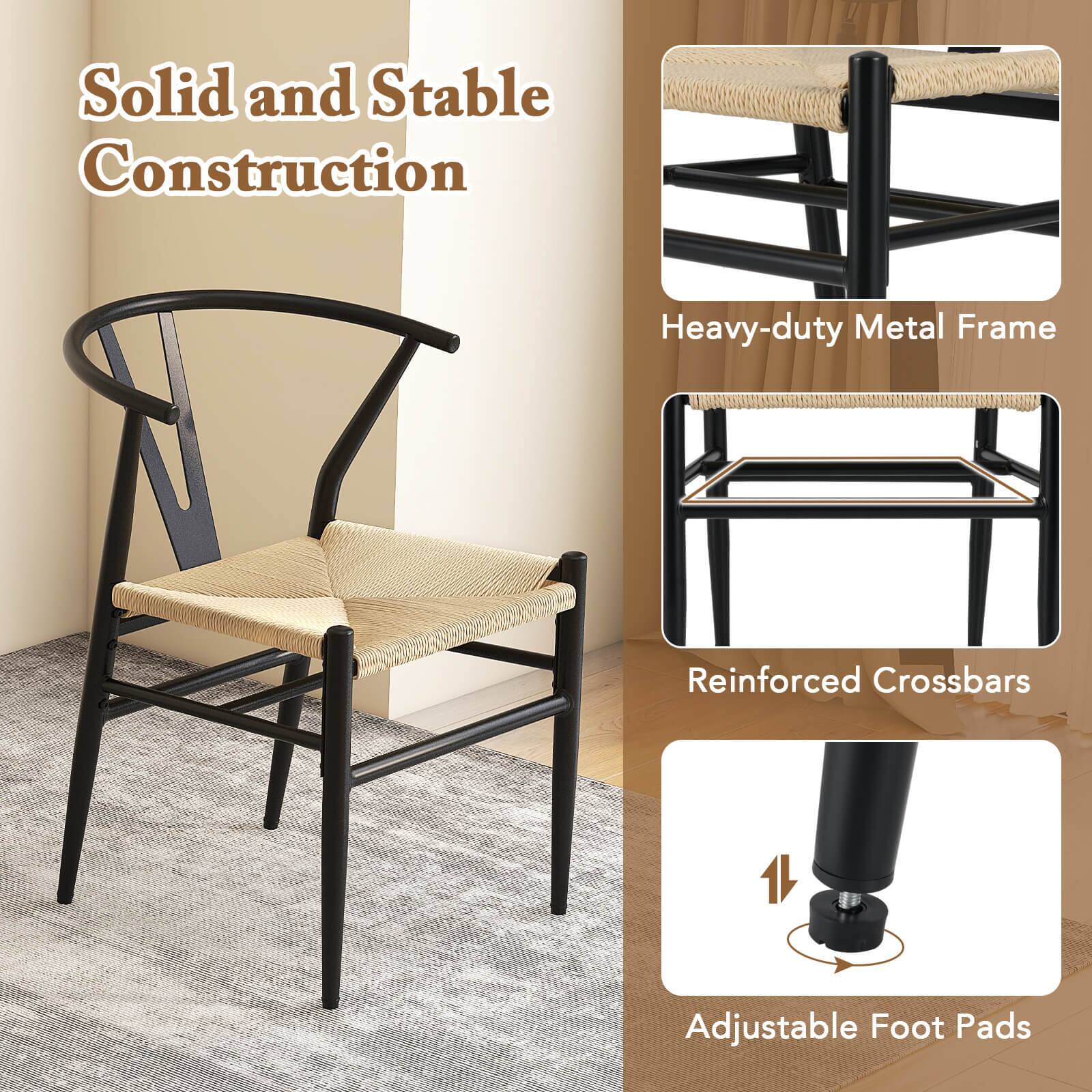 Solid and Stable Construction

Heavy-duty Metal Frame

Reinforced Crossbars

Adjustable Foot Pads