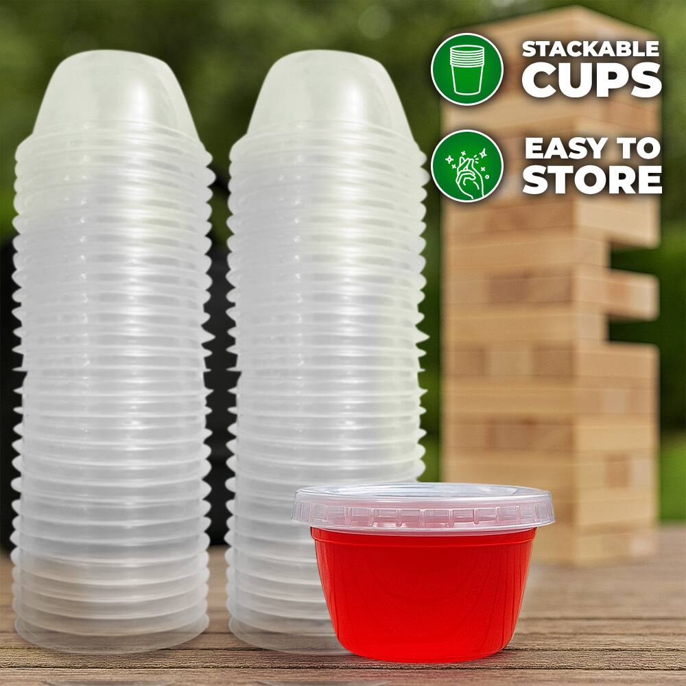 STACKABLE CUPS  
EASY TO STORE