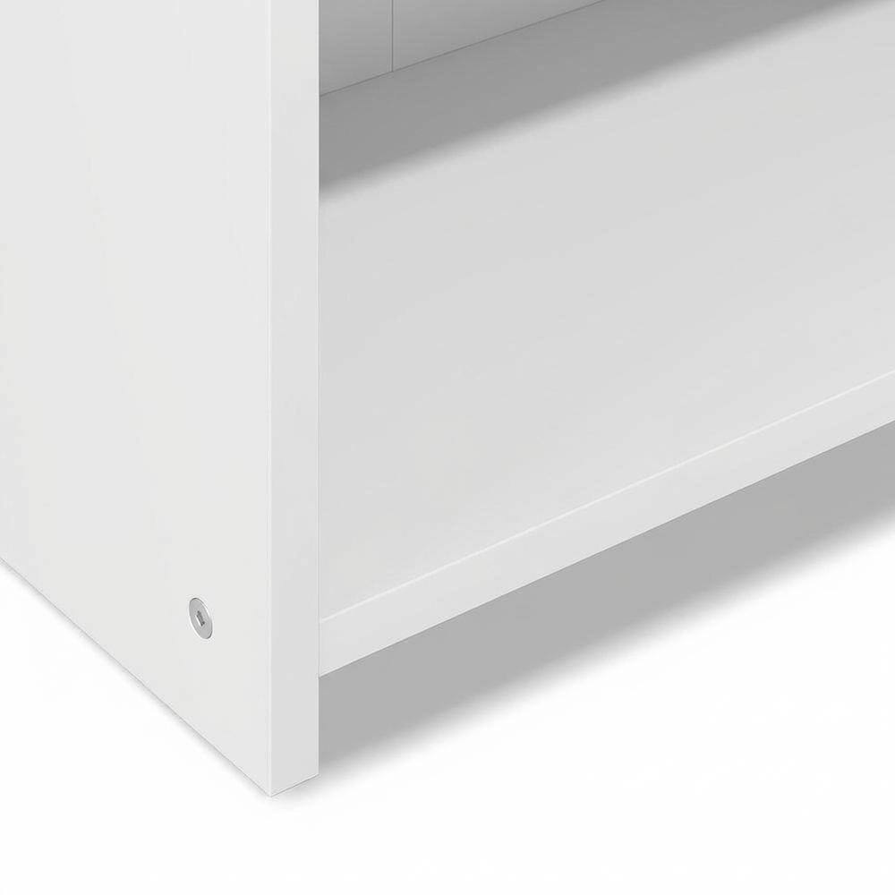 Alt View 2. FurniFact - Engineered Wood Bookcase with Open Shelves for Home Office and Living Room - White.