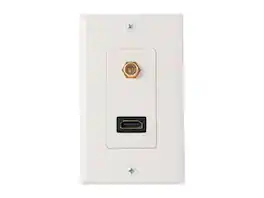 Nippon Labs - WP-HM2-F HDMI Wall Plate with Coaxial F Connector