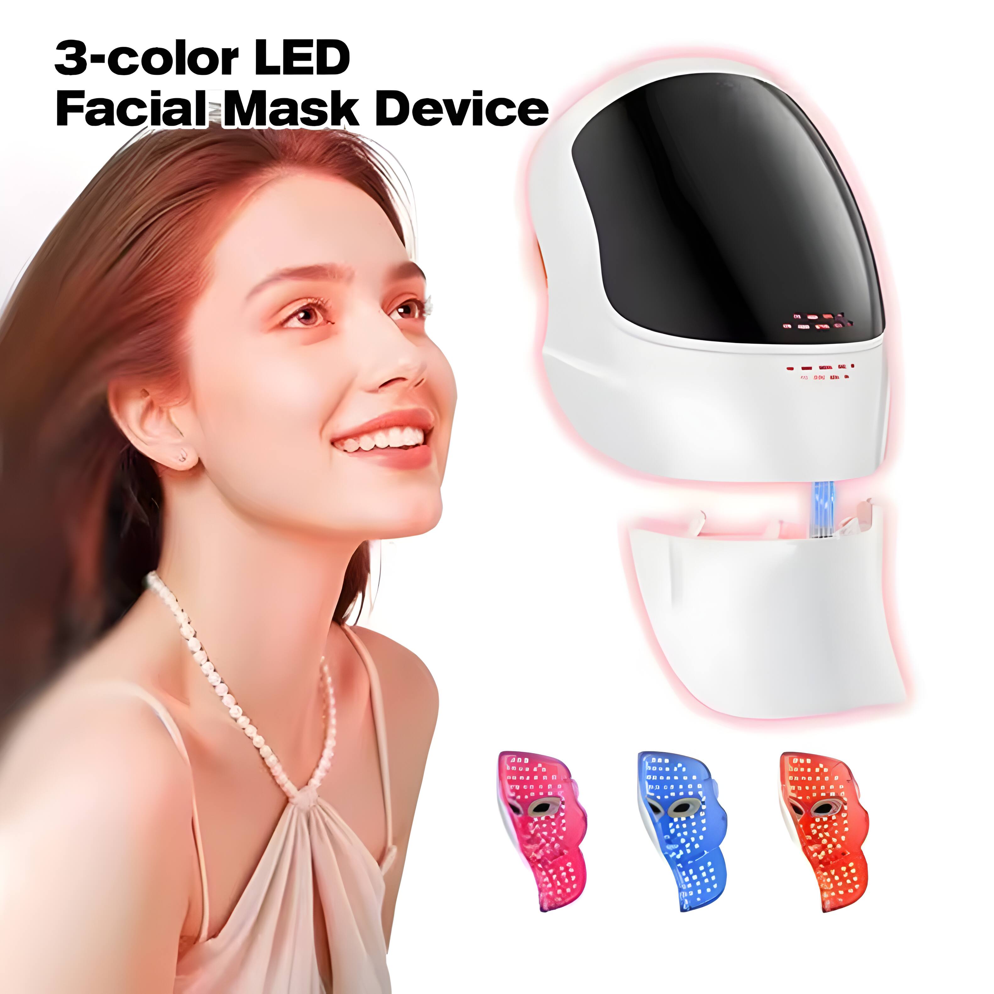 3-color LED Facial Mask Device