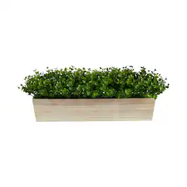 BreeBe - 19" Eucalyptus Artificial Plant in Decorative Planter - Green