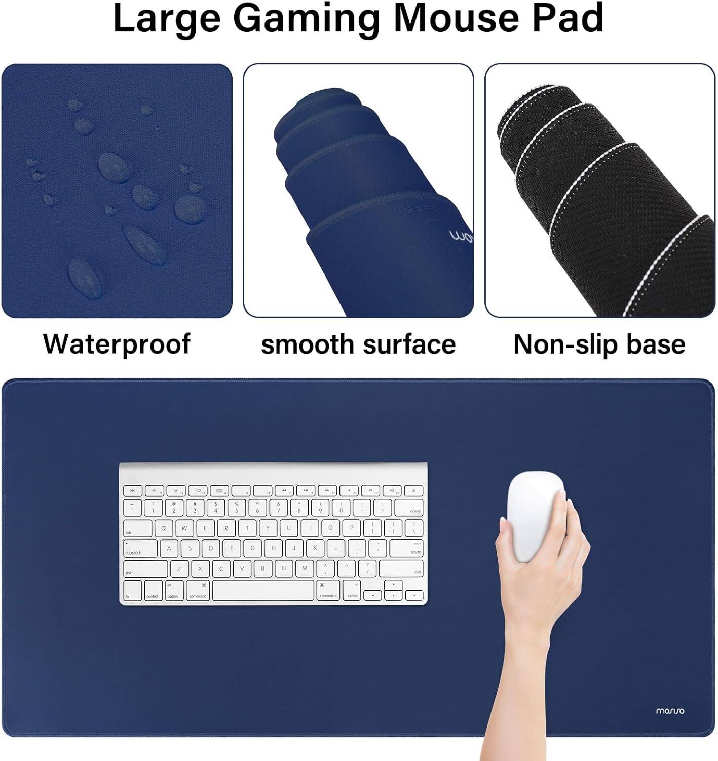 Large Gaming Mouse Pad

- Waterproof
- Smooth surface
- Non-slip base