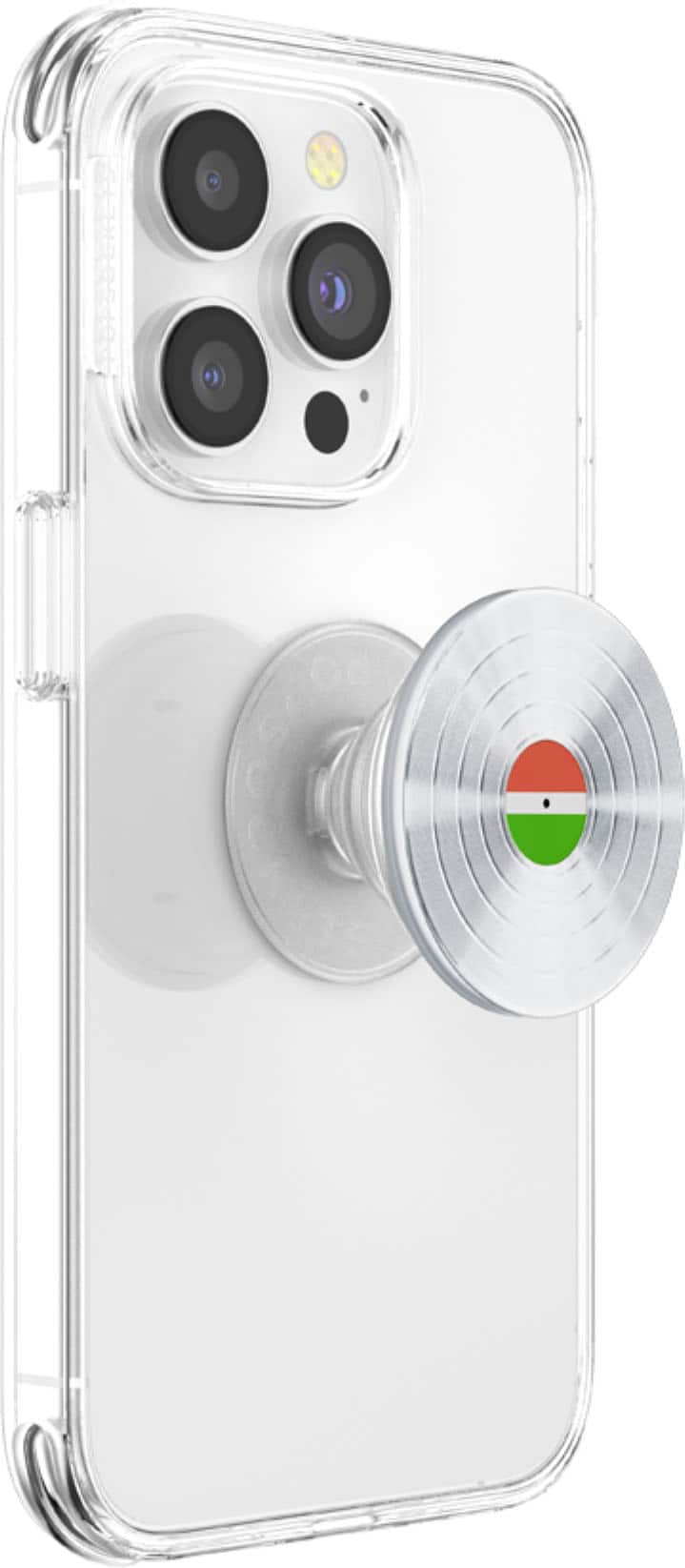 Left. PopSockets - Adhesive PopGrip Universal Grip & Stand for Cell Phones - BS-45rom Silver.