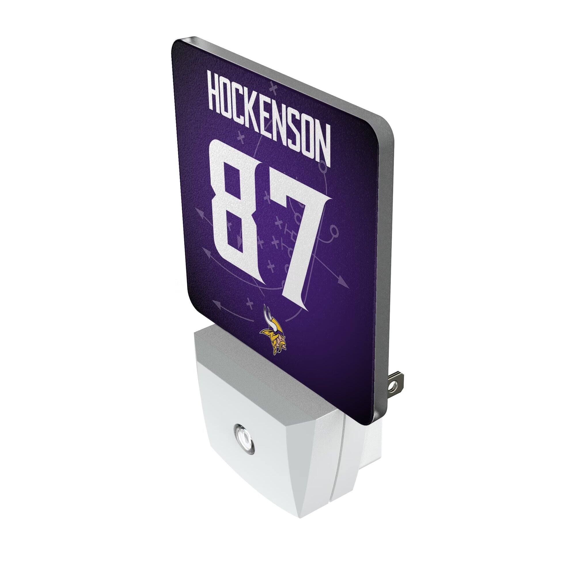 Alt View 1. Keyscaper - T.J. Hockenson Minnesota Vikings Nightlight 2-Pack - Multicolor.