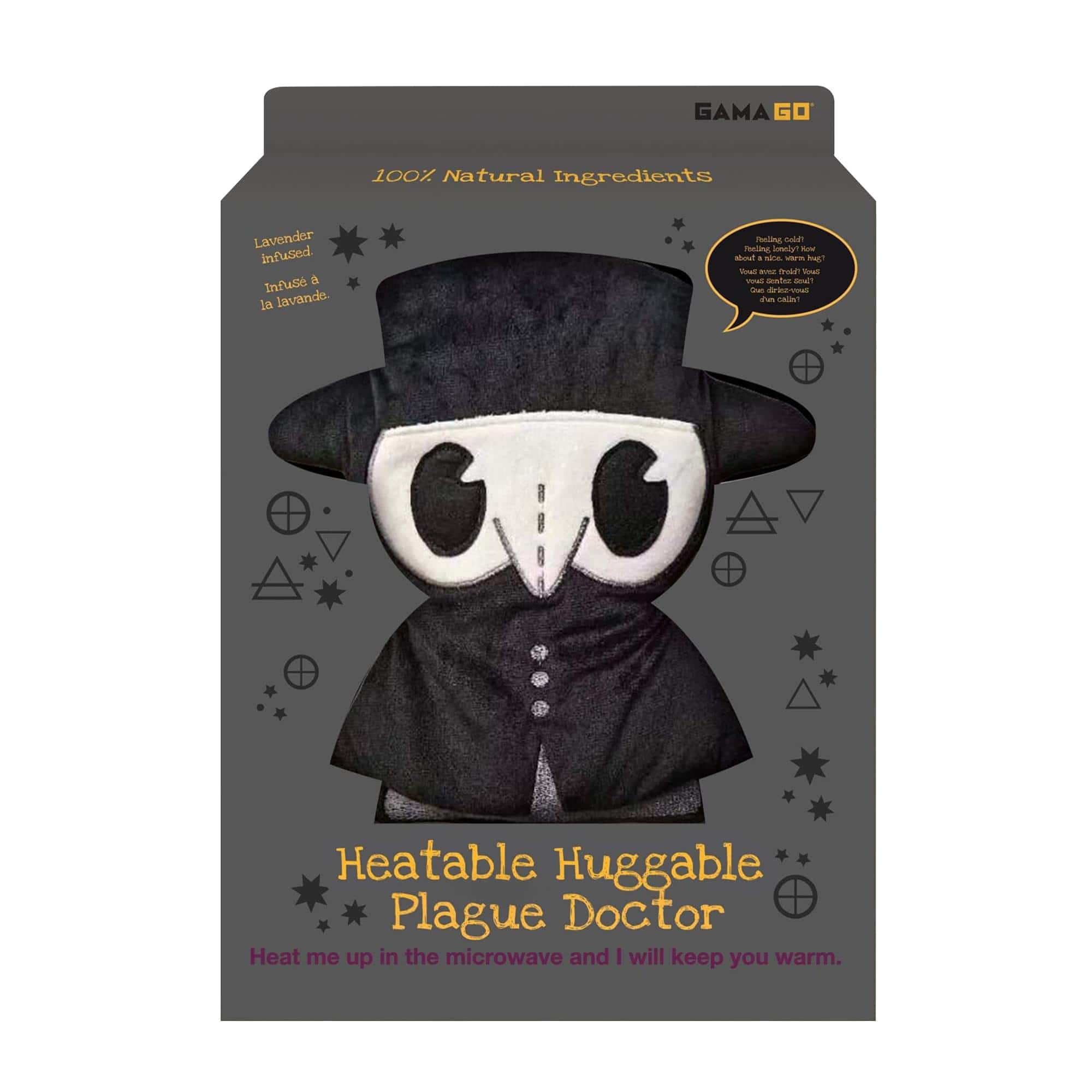 NMR Distribution - GAMAGO Plague Doctor Heating Pad & Pillow Huggable - Black