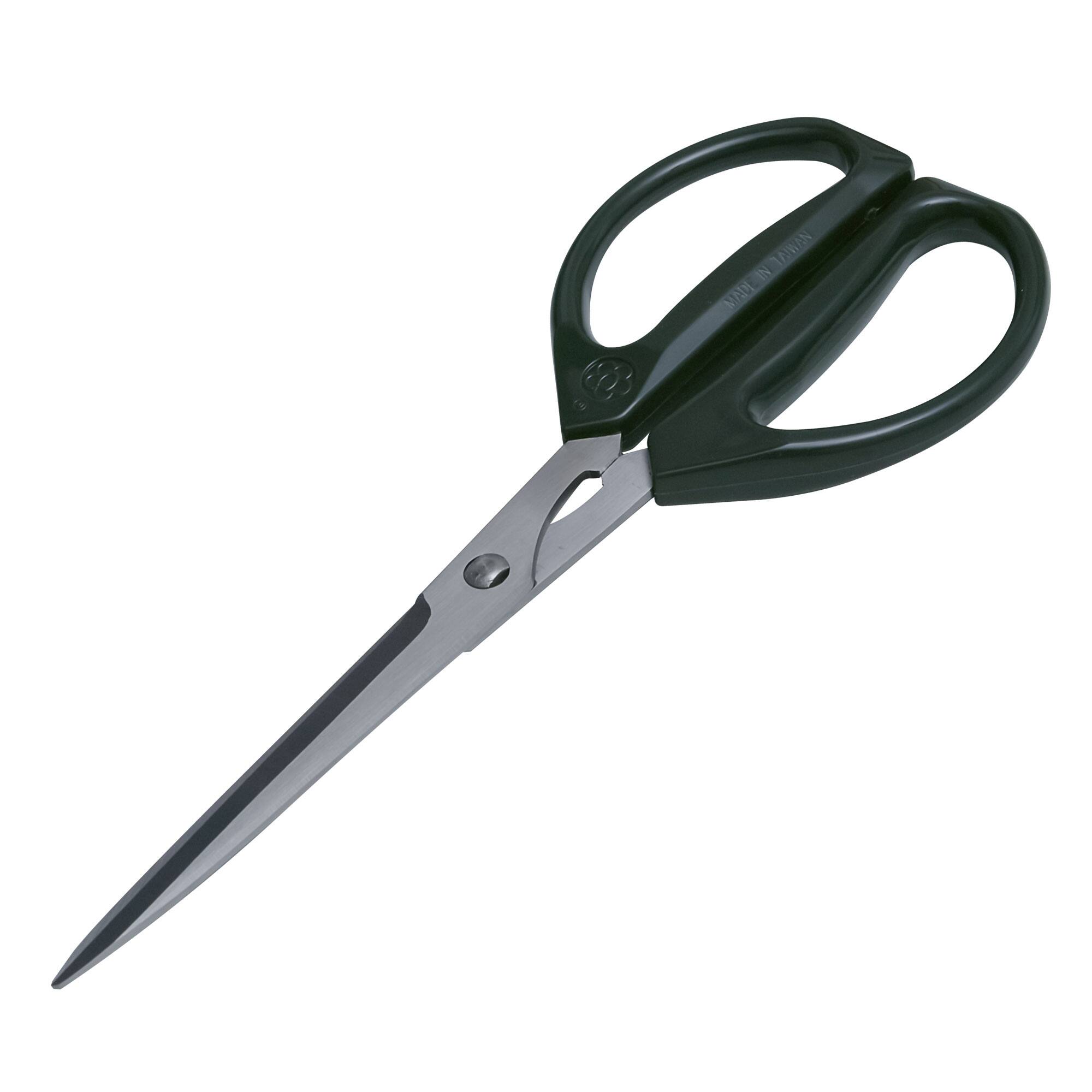 Front. Escali - Joyce Chen Deluxe Unlimited Kitchen Scissors, 8" w/ Dark Olive Handles - Dark Olive.