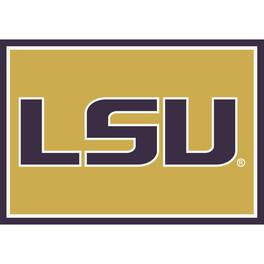 Imperial - LSU Tigers 5'4'' x 7'8'' Spirit Rug - Black
