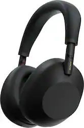 Sony - WH-1000XM6- Best Wireless Noise Cancelling Headphones - Black - Front_Zoom