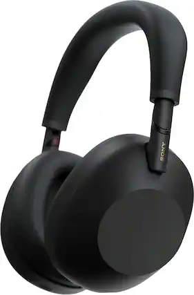 Front. Sony - WH-1000XM6- Best Wireless Noise Cancelling Headphones - Black.