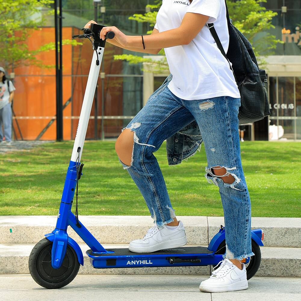 Alt View 12. Anyhill - UM-1 Electric Scooter w/ 20 miles max operating range & 16 mph Max Speed - Blue.