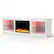 Alt View 8. Ihomeadore - 66" TV Stand with 23"Insert Electric Fireplace and Open Storage Shelves Media Console for TVs up to 75" - White.