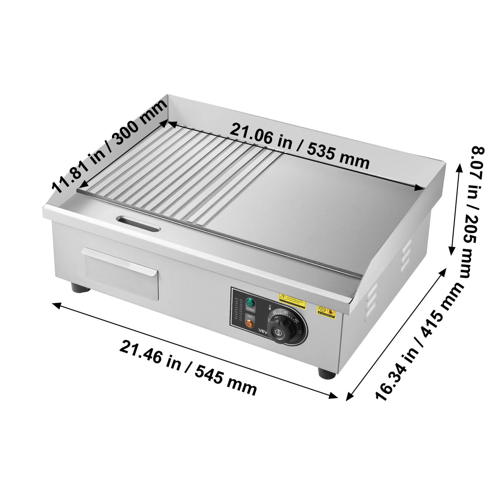 mm / 300 21.06 in I 535 in mm 8.07 11.81 in / 205 mm . @ mm VEV R / 415 21.46 in I in 545 mm 16.34