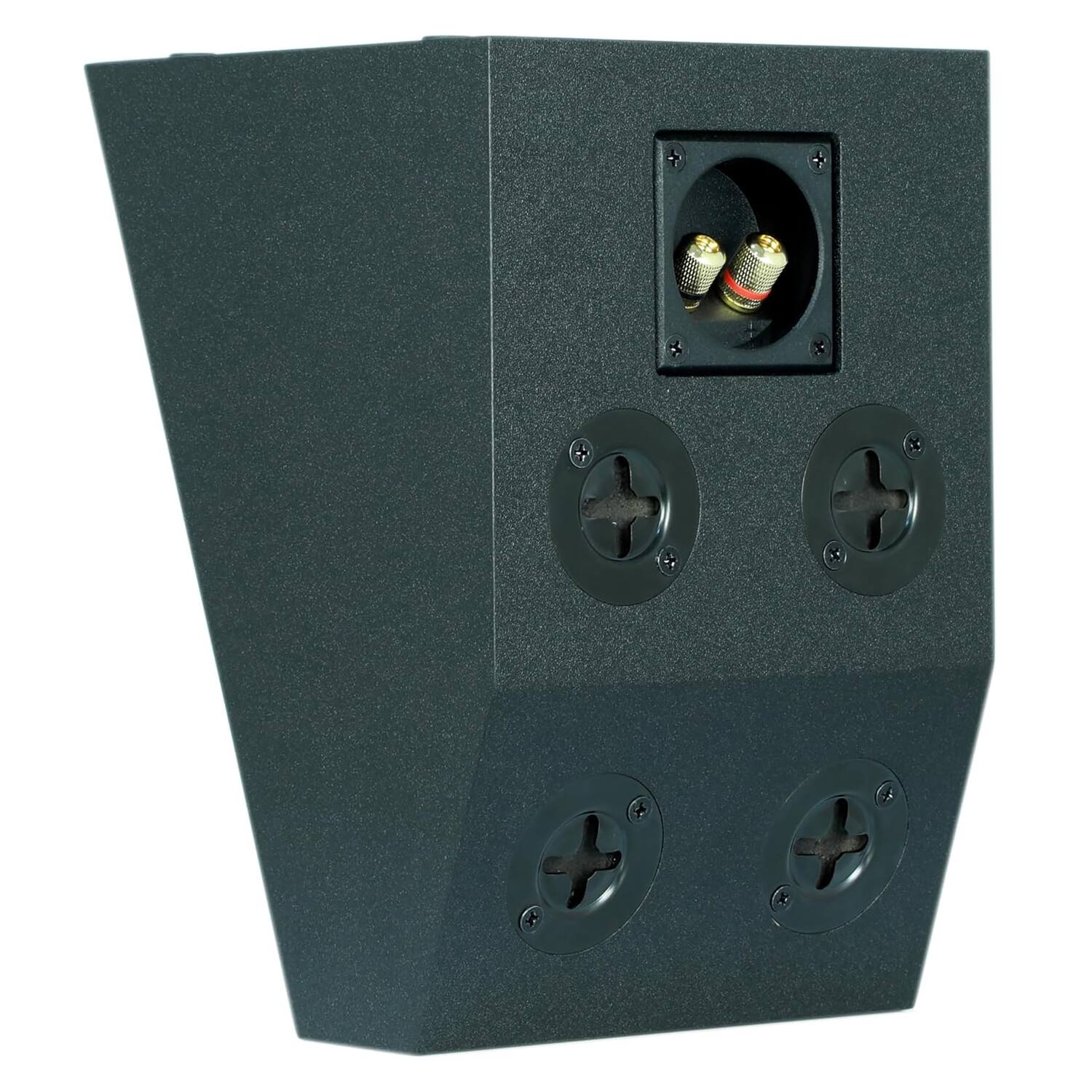 Alt View 1. BIC America - RtR Elite S2040 4.5" 100W Dual-Angle On-Wall Surround Speakers, Dolby Atmos Compatible, 8 Ohm - Matte Black.