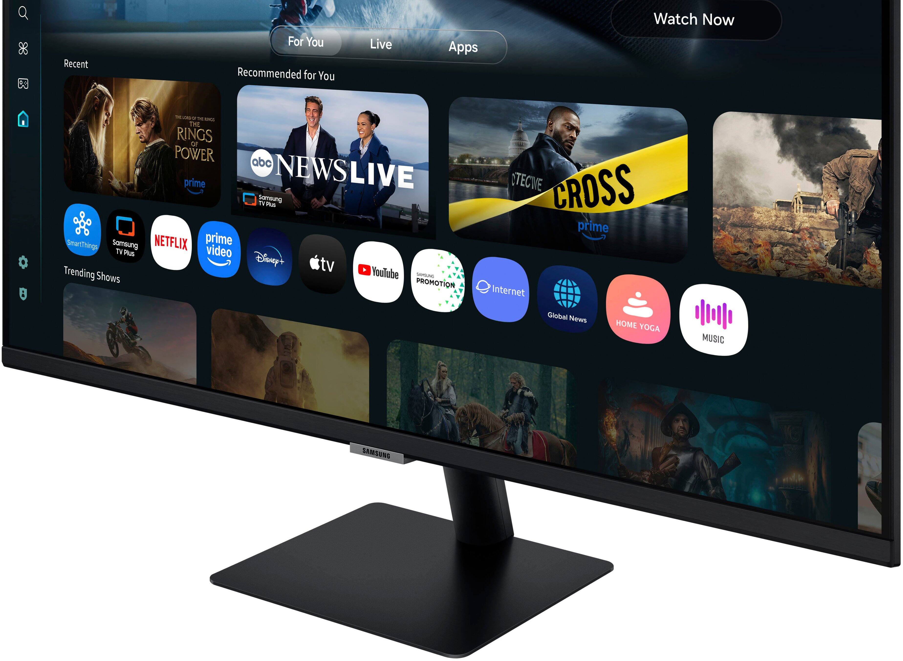 Watch Now - The Rings or Power - ABC - Prime - NewsLive - Samsung - SmartThings - Netflix - Prime - TV Plus - Video - Disney+ - TV - Trending Shows - YouTube - Global News - Home - Yoga - Music - Samsung.