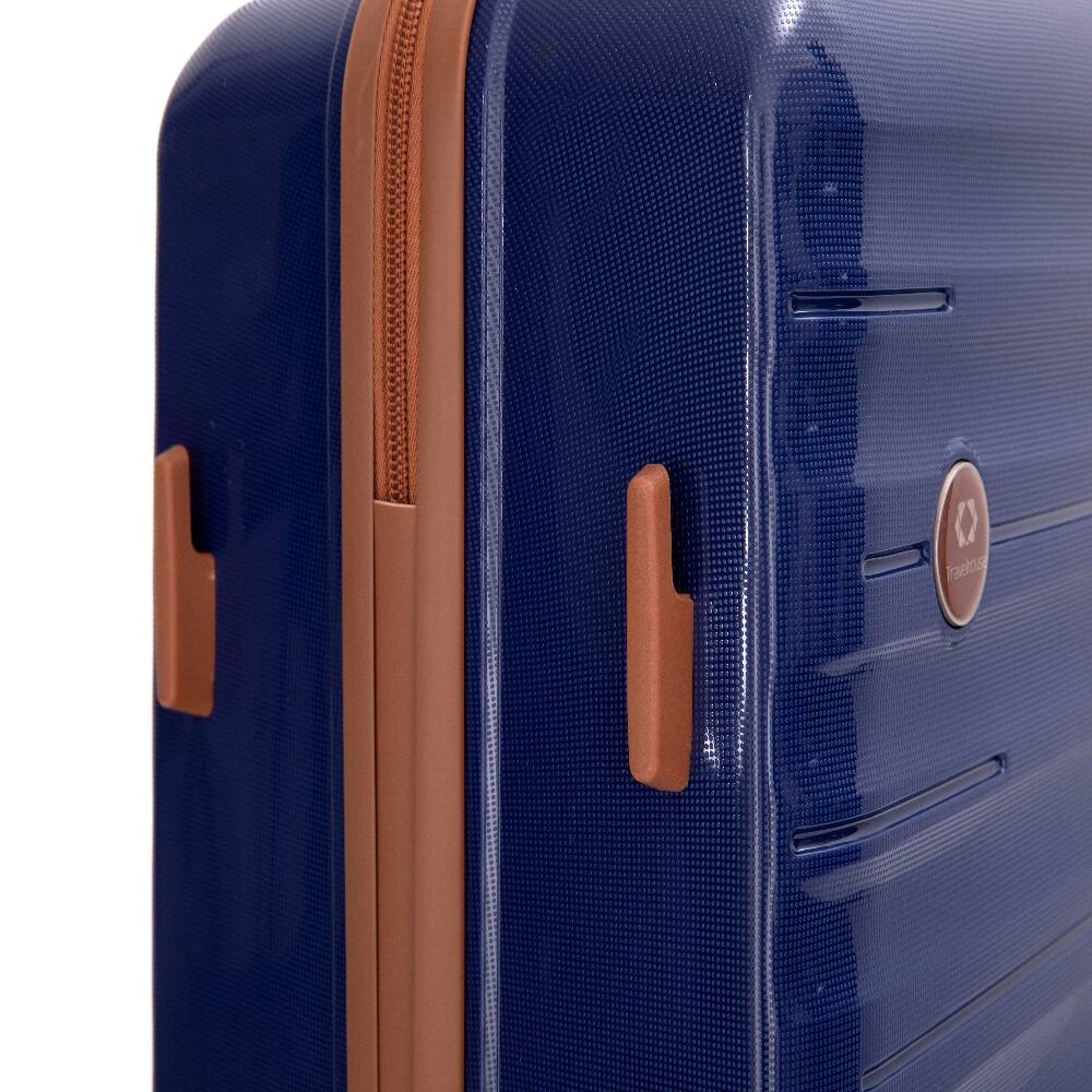 Alt View 3. Ropilly - Ropilly 5 Piece Luggage Set PP Hardshell 20 24 28 Inch Suitcase Set with Travel Bag Blue - Blue.