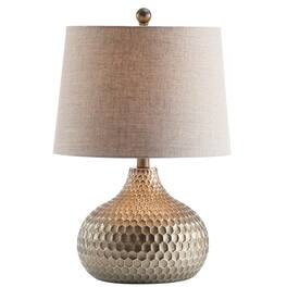 Jonathan Y - Bates 22" Honeycomb LED Table Lamp - Antique Brown
