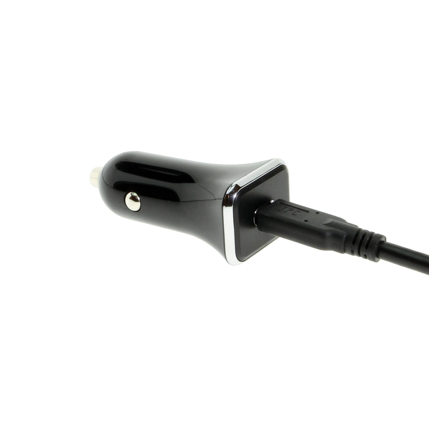 Angle. Gearmo - USB Type-C Car Charger - Power Delivery USB C Port for Charging for Phones, Tablets, Computers, and Gaming Devices - Black.