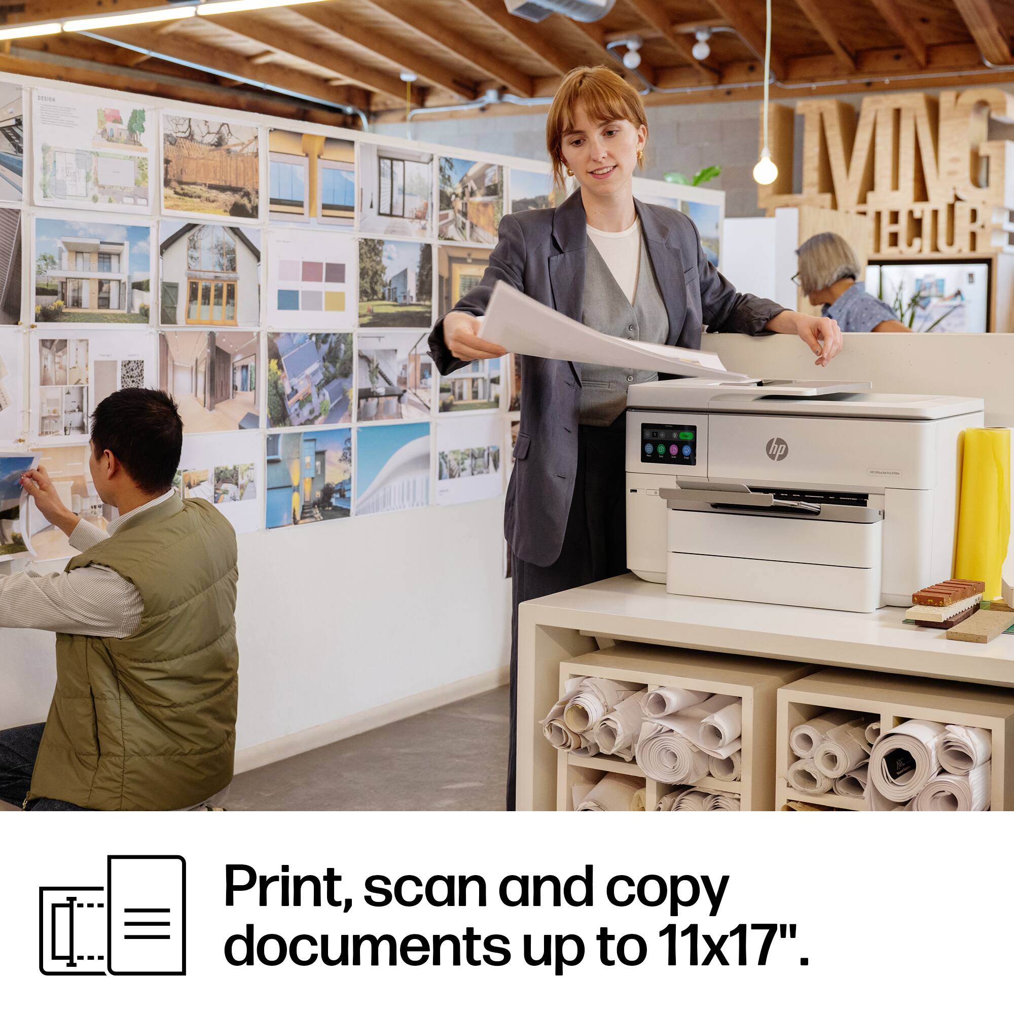 Print, scan and copy documents up to 11x17".