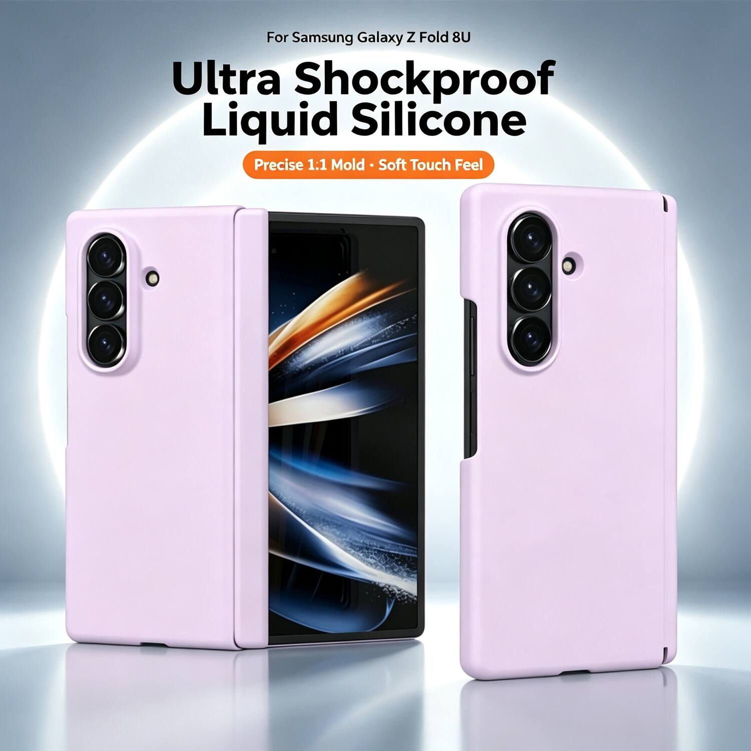 For Samsung Galaxy Z Fold 8U  
Ultra Shockproof Liquid Silicone  
Precise 1:1 Mold - Soft Touch Feel