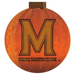 Fan Creations - Maryland Terrapins 12'' Pumpkin Sign - Orange