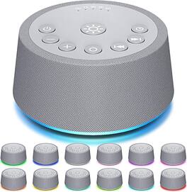 FINEAK - Sleep White Noise Sound Machines 32-Level Volume 30 Sounds - Gray