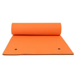 Costway - 3 Layer Floating Water Pad Foam Mat Water Recreation Relaxing Tear-resistant 18' x 6' - Yellow