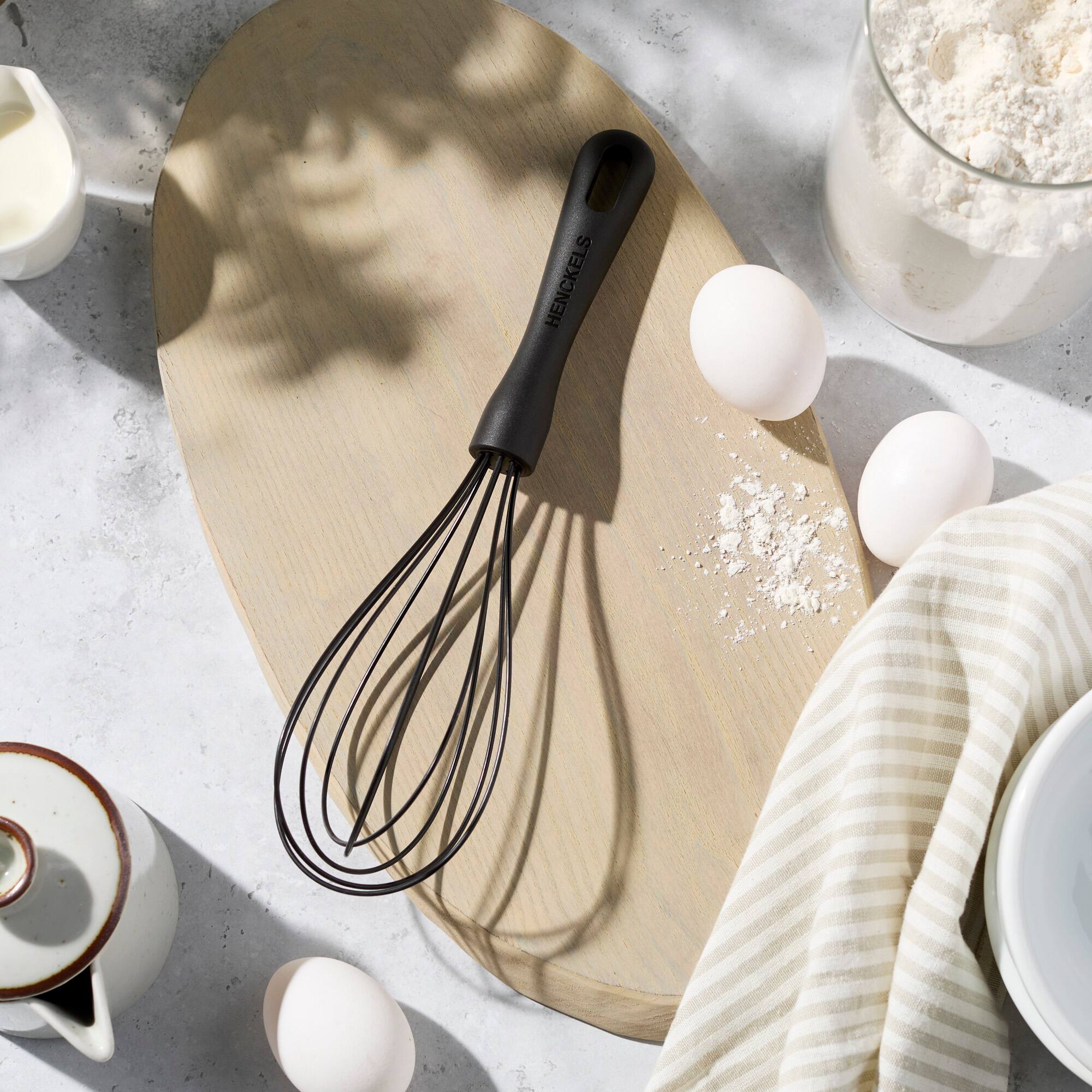 Alt View 1. Henckels - Henckels Silicone Onyx Cooking Utensil, Whisk - Black.